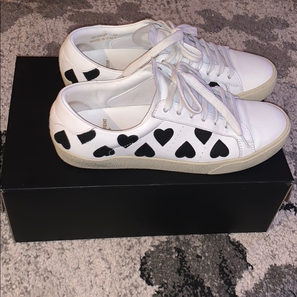 Sold Saint Laurent Court Classic Sneakers size 38 - Picture 1 of 7